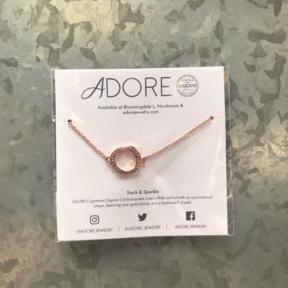 Organic circle beaded bracelet
